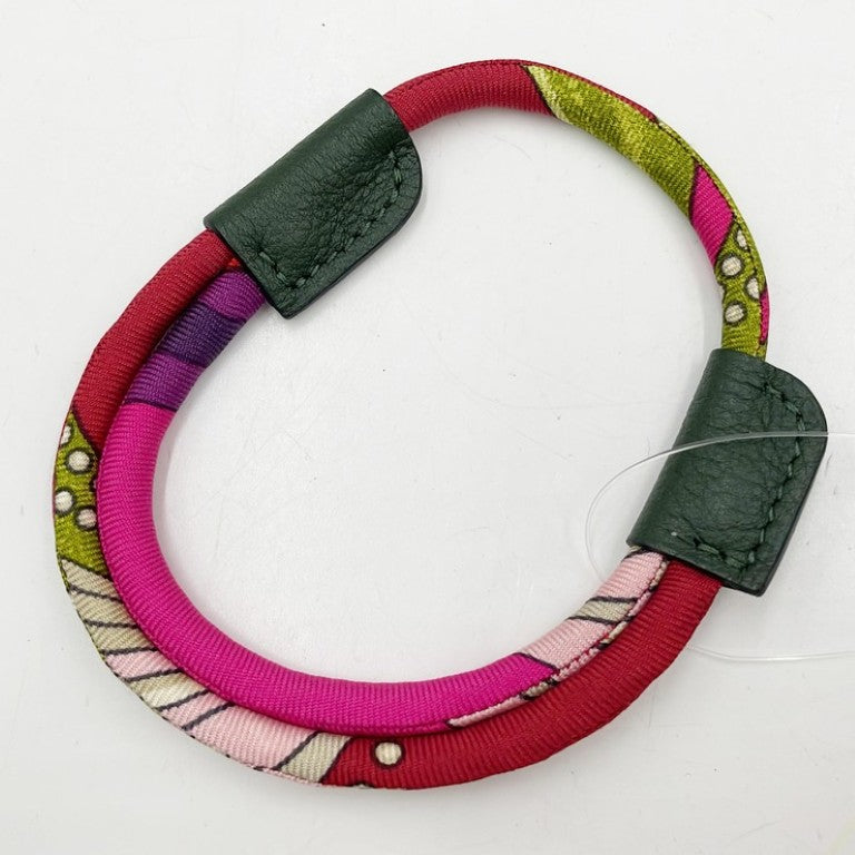 HERMES エルメス ブレスレット lasso ラッソ 1031158 マルチカラー系 シルク レディース 美品