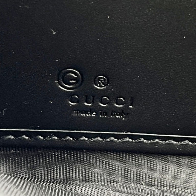 GUCCI グッチ 長財布 GGスプリーム 779879 ベージュ×ブラック系 PVC レザー ユニセックス ラウンドファスナー シルバー金具 美品