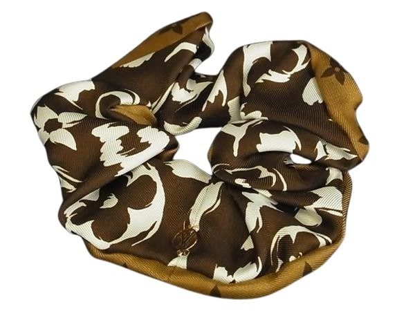 LOUIS VUITTON ルイヴィトン シュシュ シュシュ LVサファリ M98164 ブラウン系 シルク100% レディース モノグラム 超美品