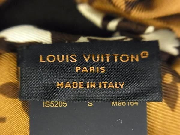 LOUIS VUITTON ルイヴィトン シュシュ シュシュ LVサファリ M98164 ブラウン系 シルク100% レディース モノグラム 超美品