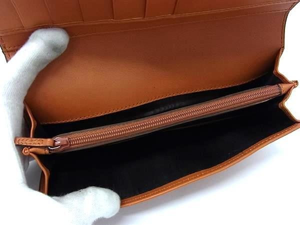 GUCCI グッチ 長財布 グッチシマ 146229 オレンジブラウン系 レザー レディース 二つ折り財布 超美品