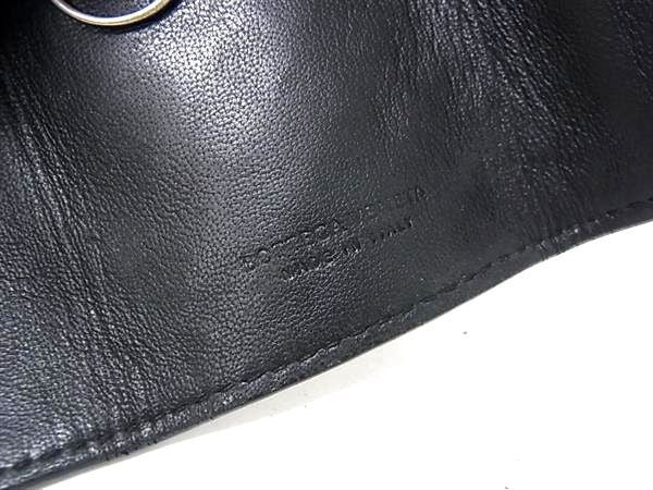 BOTTEGA VENETA ボッテガヴェネタ キーケース イントレチャート 339336 ブラック系 レザー ユニセックス ４連 美品