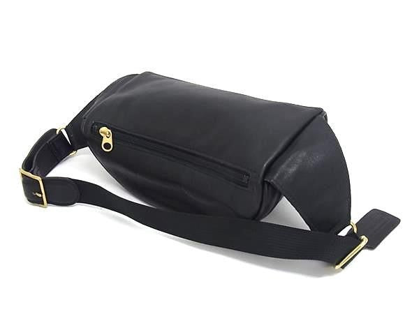 COACH コーチ ウエストポーチ ウエストバッグ 0515 ブラック系 グラブタンレザー ユニセックス オールドコーチ 美品