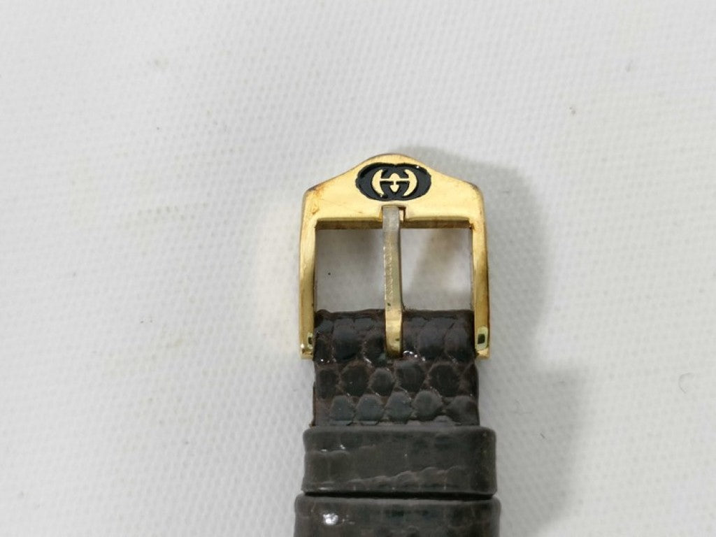 GUCCI グッチ 時計 3400F L ゴールド ブラウン系 ステンレス レディース 美品