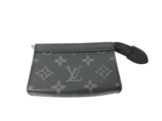 LOUIS VUITTON ルイヴィトン コインケース ポシェット クレ ヴォワヤージュ M82776 ブラック系 モノグラムエクリプス ユニセックス 小銭れ シルバー金具 新品未使用展示品