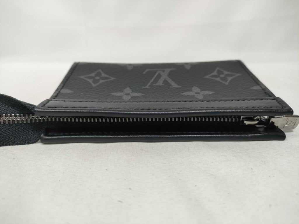 LOUIS VUITTON ルイヴィトン コインケース ポシェット クレ ヴォワヤージュ M82776 ブラック系 モノグラムエクリプス ユニセックス 小銭れ シルバー金具 新品未使用展示品