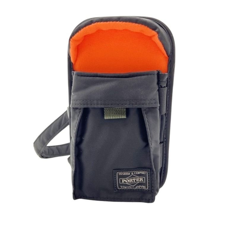 PORTER ポーター ショルダーバッグ PX TANKER GPS HOLDER 376-16898 ブラック オレンジ系 ナイロン メンズ 吉田カバン スマホショルダー ショルダーポーチ 新品未使用展示品