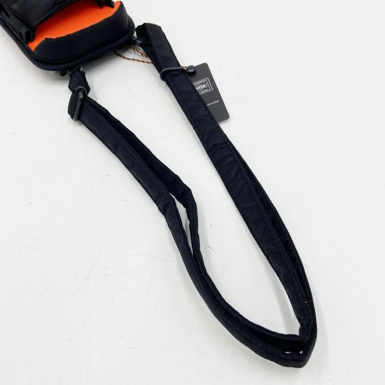 PORTER ポーター ショルダーバッグ PX TANKER GPS HOLDER 376-16898 ブラック オレンジ系 ナイロン メンズ 吉田カバン スマホショルダー ショルダーポーチ 新品未使用展示品