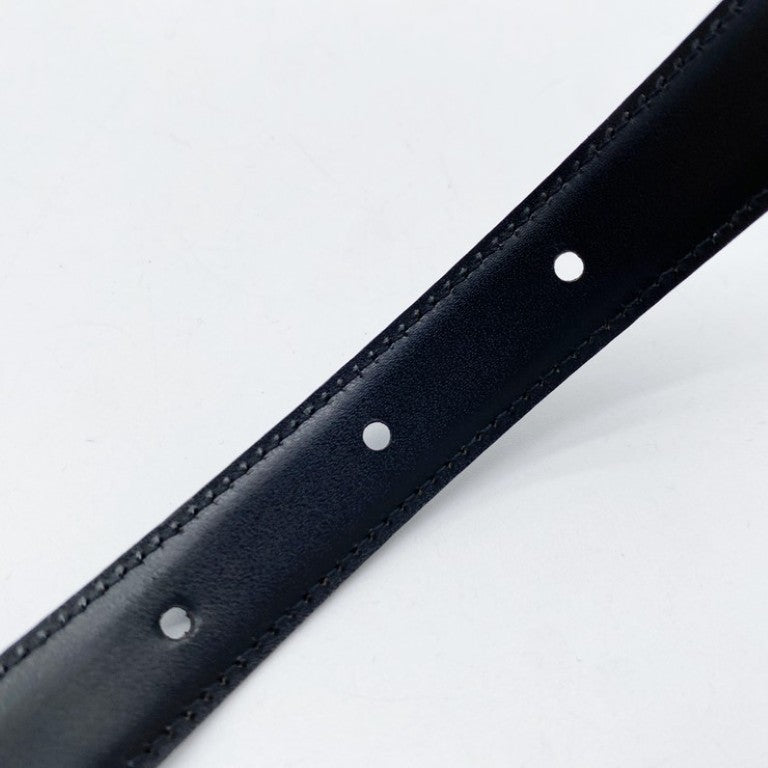Cartier カルティエ ベルト パンテール ブラック シルバー系 レザー ユニセックス 美品