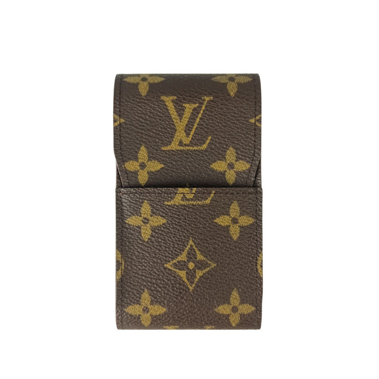 LOUIS VUITTON ルイヴィトン シガレットケース エテュイ シガレット M63024 ブラウン系 モノグラムキャンバス レザー ユニセックス 超美品