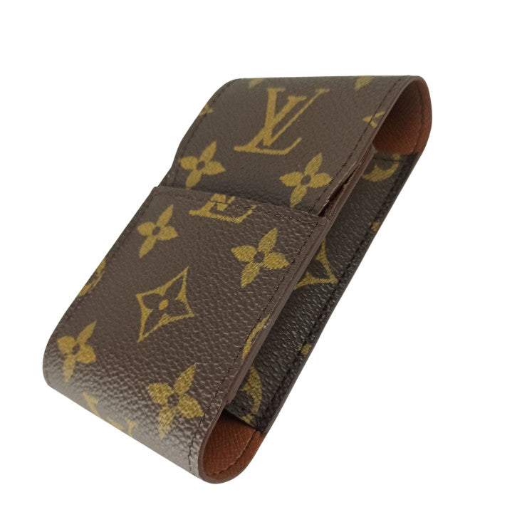 LOUIS VUITTON ルイヴィトン シガレットケース エテュイ シガレット M63024 ブラウン系 モノグラムキャンバス レザー ユニセックス 超美品