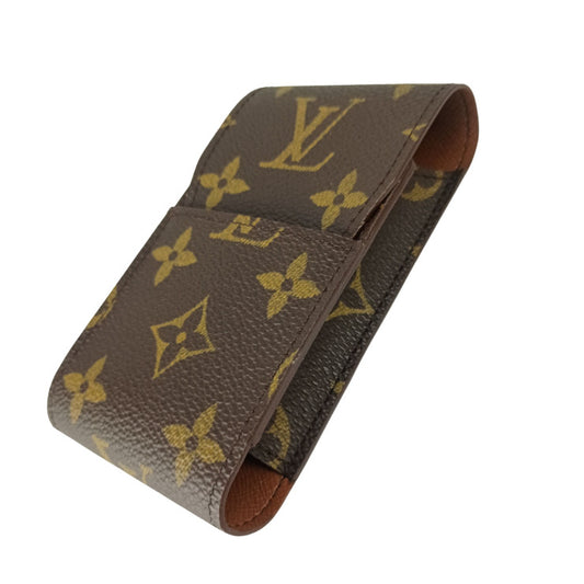 LOUIS VUITTON ルイヴィトン シガレットケース エテュイ シガレット M63024 ブラウン系 モノグラムキャンバス レザー ユニセックス 超美品