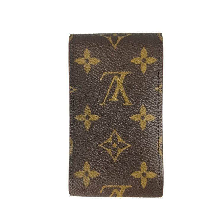 LOUIS VUITTON ルイヴィトン シガレットケース エテュイ シガレット M63024 ブラウン系 モノグラムキャンバス レザー ユニセックス 超美品