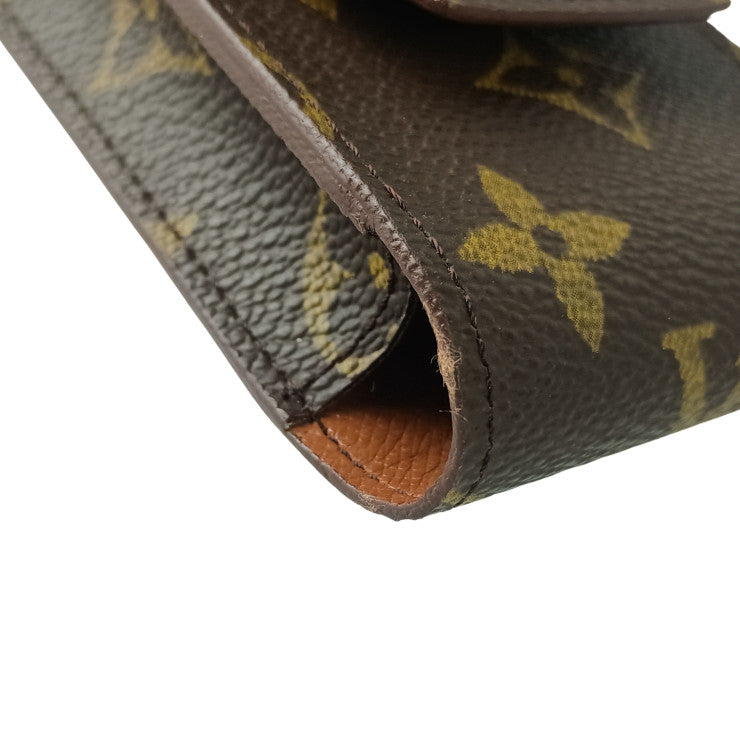 LOUIS VUITTON ルイヴィトン シガレットケース エテュイ シガレット M63024 ブラウン系 モノグラムキャンバス レザー ユニセックス 超美品