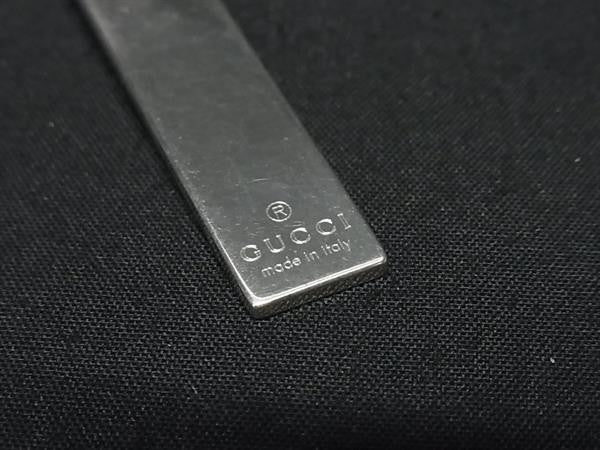 GUCCI グッチ ネックレス プレート ネックレス ダブルボールチェーン シルバー系 SV925 ユニセックス バータイプ 美品