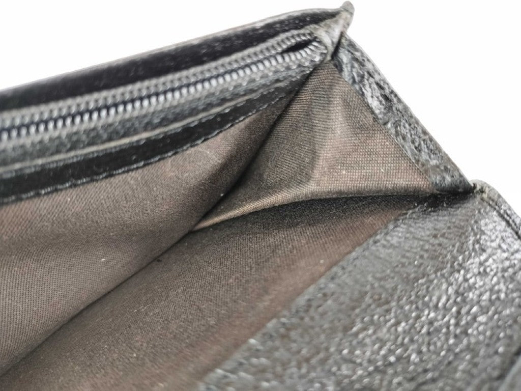 FENDI フェンディ 長財布 ズッカ 8M0179 ブラック系 キャンバス レザー ユニセックス 二つ折り シルバー金具 美品