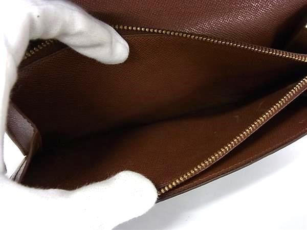 LOUIS VUITTON ルイヴィトン 財布 ポシェット ポルトモネ クレディ M61723 ブラウン モノグラム ユニセックス 二つ折り 長財布