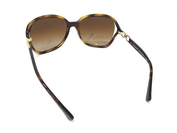 COACH コーチ サングラス HC8145 クリアブラウン ブラウングラデーション プラスチック ユニセックス べっ甲調 美品