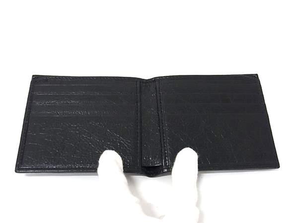 GUCCI グッチ 財布 インターロッキングG 575985 ブラック レザー メンズ シワ加工 美品