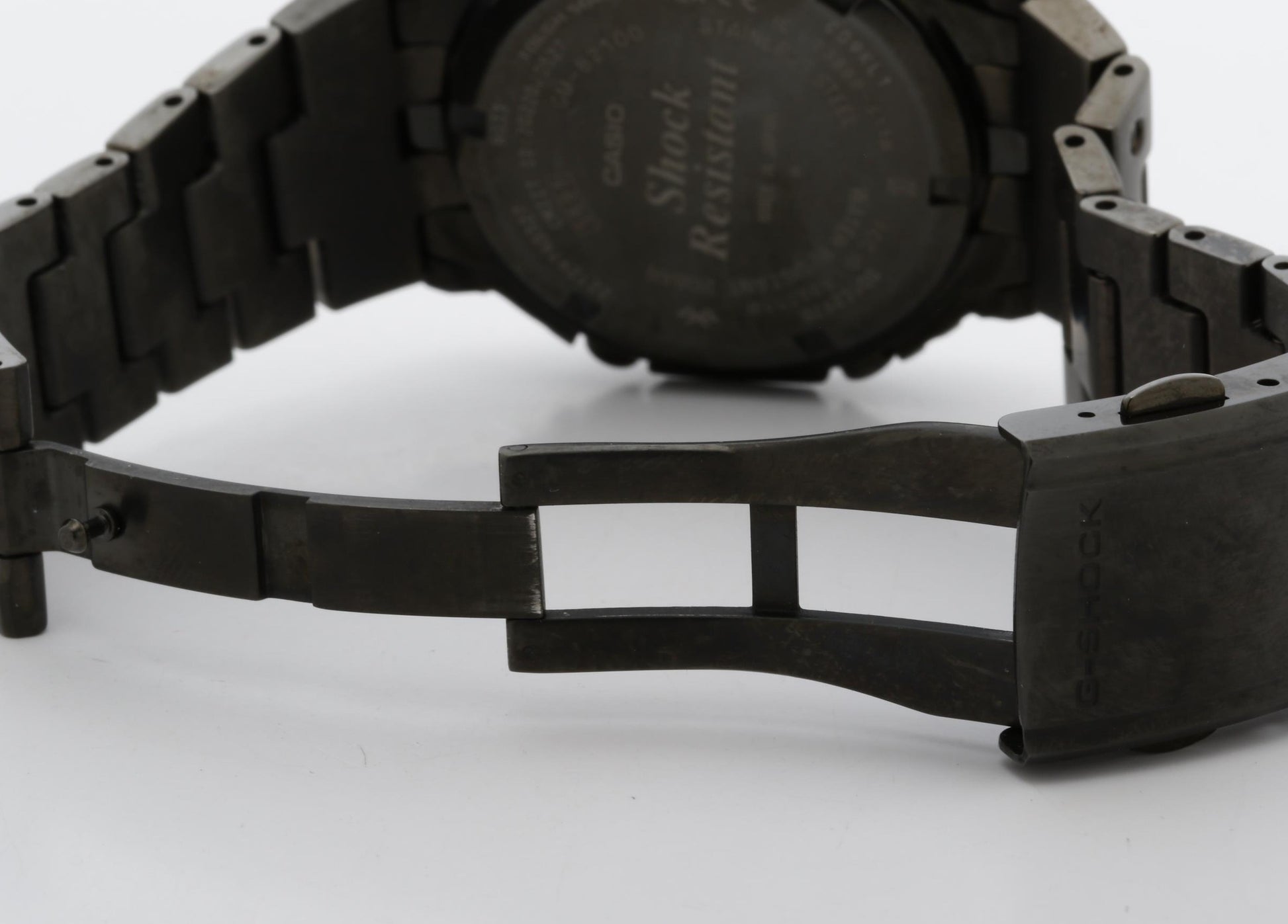 CASIO カシオ 時計 GSHOCK FULL METAL 2100 Series GMB2100BD1AJF ブラック ステンレススチール メンズ アナデジ 美品