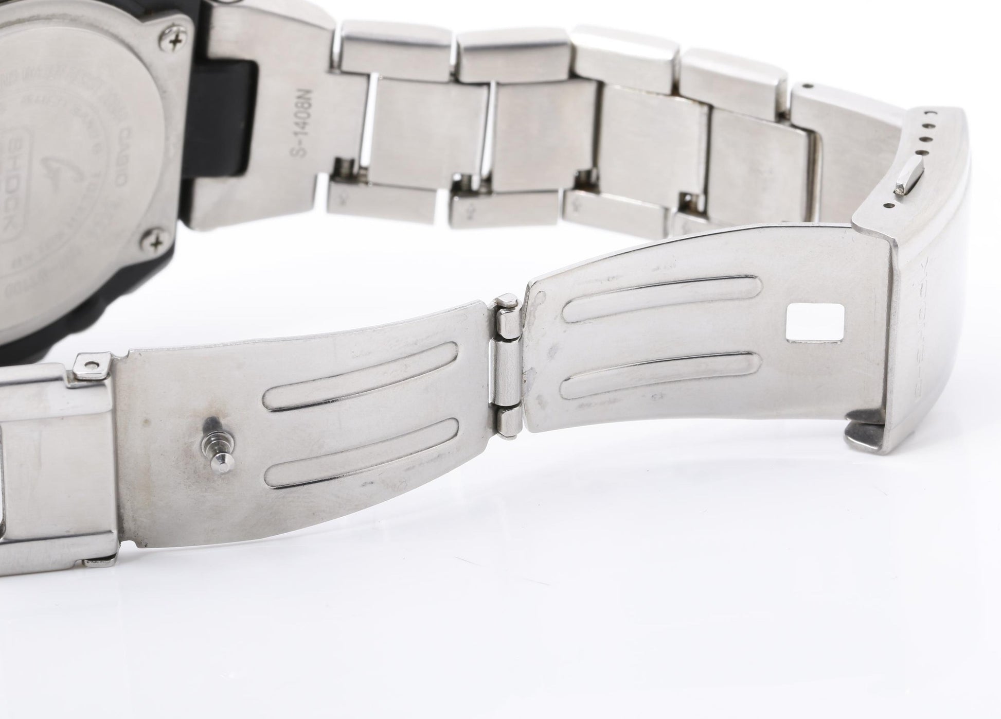 CASIO カシオ 時計 GSHOCK GSTEEL GSTW100 Series GSTW110D1AJF ブラック シルバー 樹脂／ステンレススチール メンズ アナデジ 美品