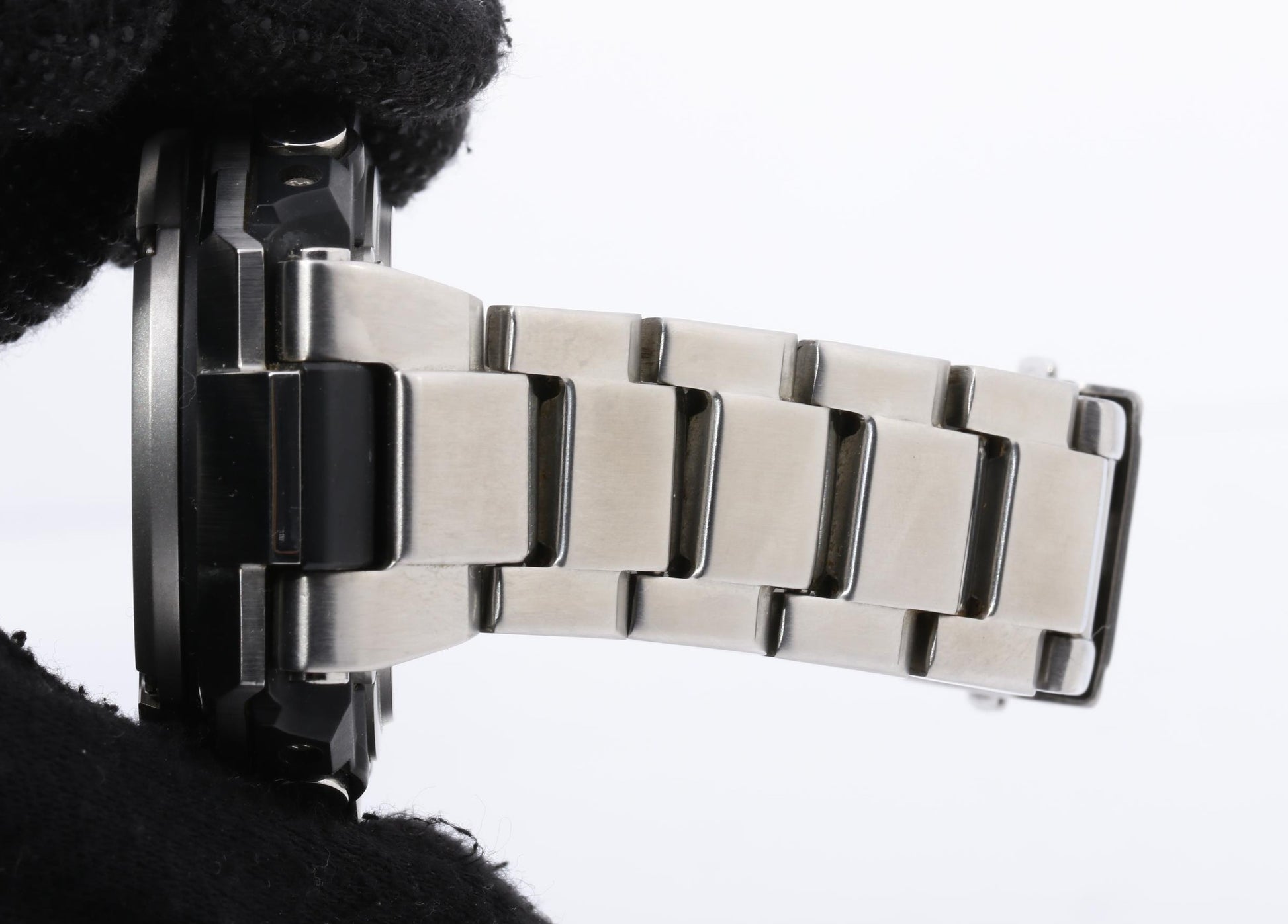 CASIO カシオ 時計 GSHOCK GSTEEL GSTW100 Series GSTW110D1AJF ブラック シルバー 樹脂／ステンレススチール メンズ アナデジ 美品