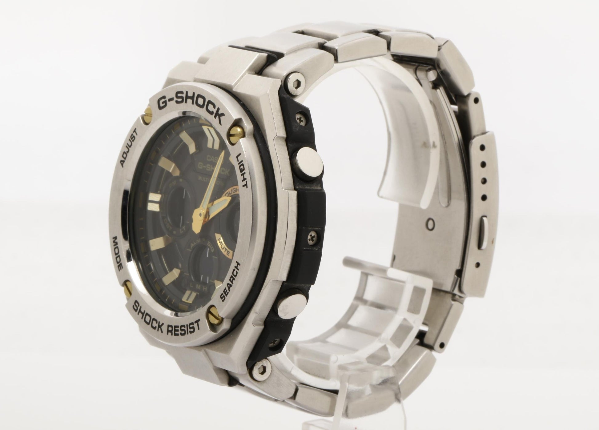 CASIO カシオ 時計 GSHOCK GSTEEL GSTW100 Series GSTW110D1A9JF ブラック シルバー 樹脂／ステンレススチール メンズ アナデジ