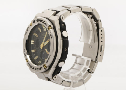 CASIO カシオ 時計 GSHOCK GSTEEL GSTW100 Series GSTW110D1A9JF ブラック シルバー 樹脂／ステンレススチール メンズ アナデジ