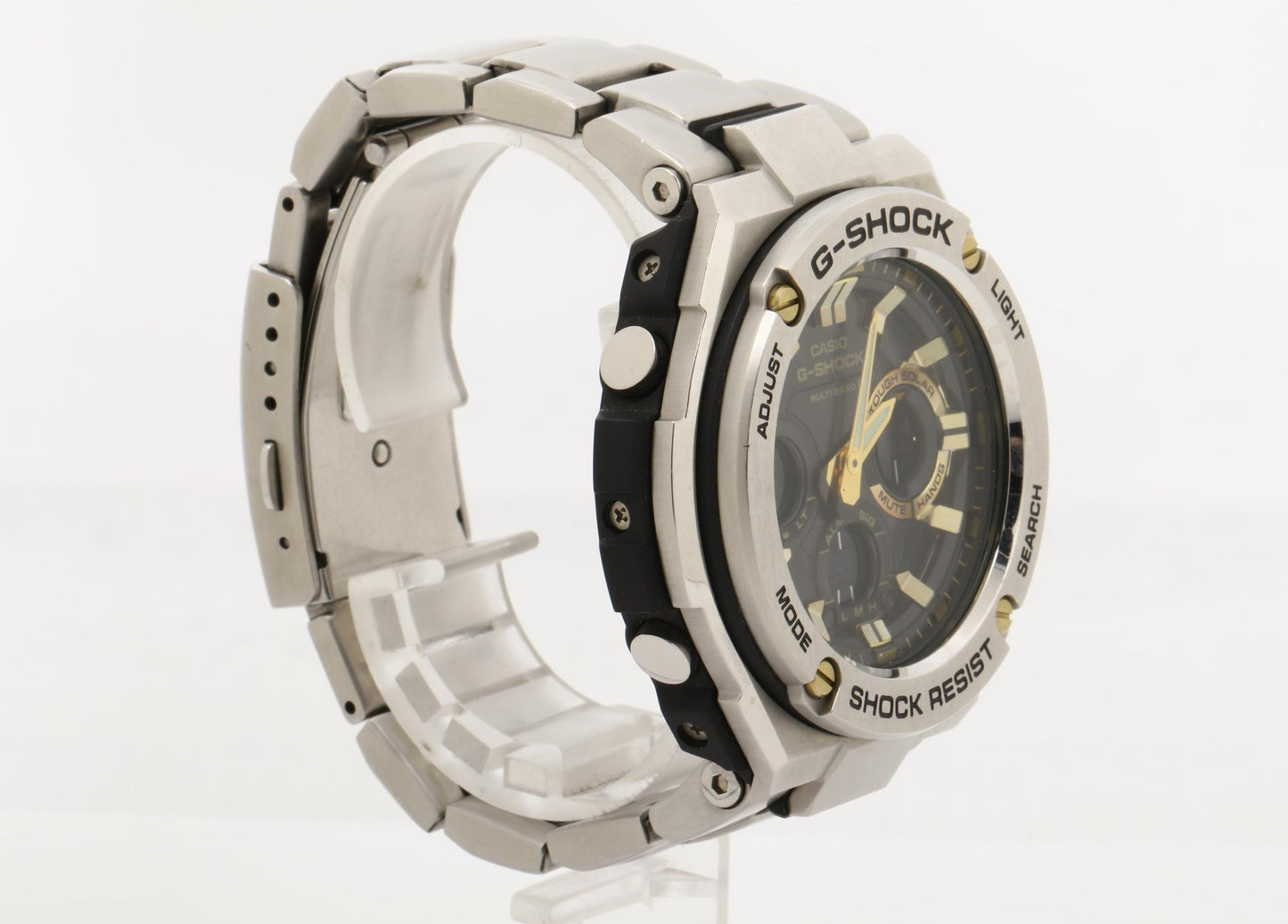 CASIO カシオ 時計 GSHOCK GSTEEL GSTW100 Series GSTW110D1A9JF ブラック シルバー 樹脂／ステンレススチール メンズ アナデジ