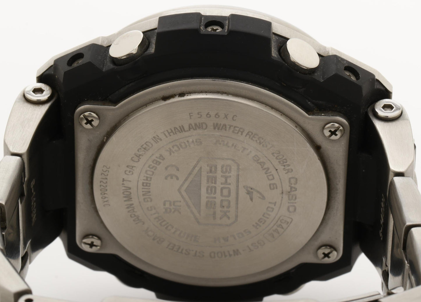 CASIO カシオ 時計 GSHOCK GSTEEL GSTW100 Series GSTW110D1A9JF ブラック シルバー 樹脂／ステンレススチール メンズ アナデジ