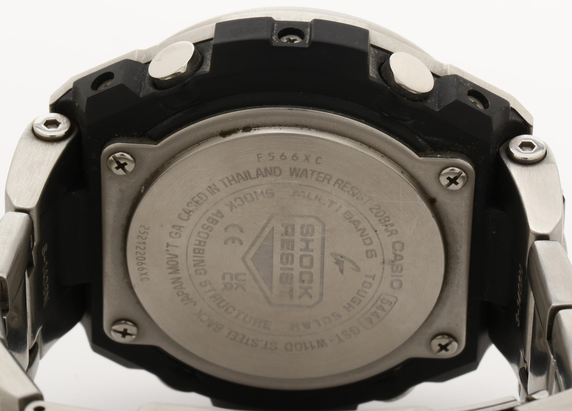 CASIO カシオ 時計 GSHOCK GSTEEL GSTW100 Series GSTW110D1A9JF ブラック シルバー 樹脂／ステンレススチール メンズ アナデジ