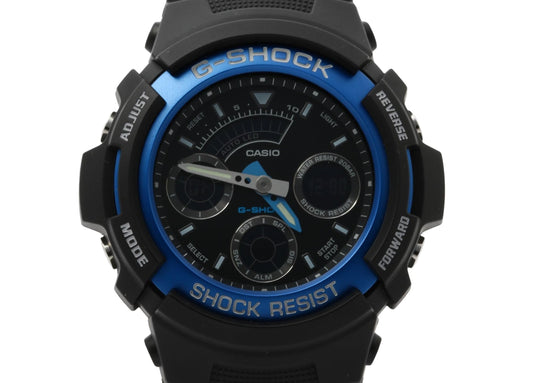 CASIO カシオ 時計 GSHOCK ANALOGDIGITAL AW590 SERIES AW5912AJF ブラック 樹脂／アルミ メンズ アナデジ 新品未使用展示品
