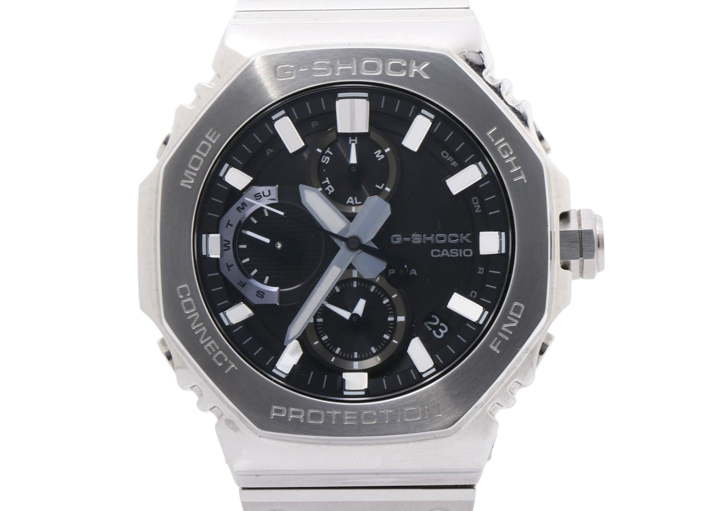 CASIO カシオ 時計 GSHOCK FULL METAL GMCB2100 SERIES GMCB2100D1AJF ブラック シルバー ステンレススチール メンズ アナログ 美品
