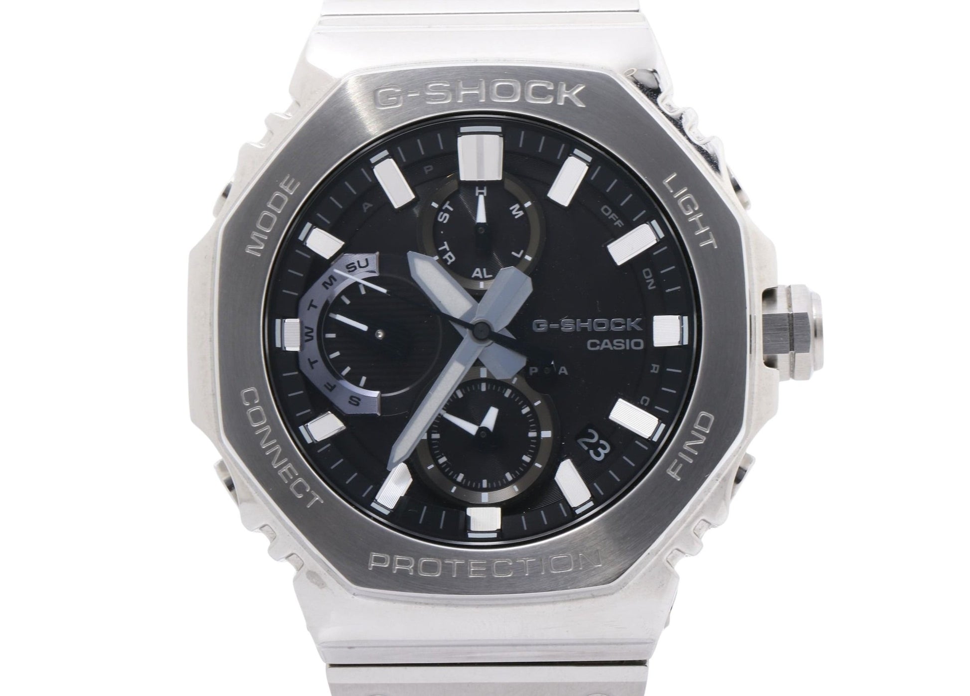 CASIO カシオ 時計 GSHOCK FULL METAL GMCB2100 SERIES GMCB2100D1AJF ブラック シルバー ステンレススチール メンズ アナログ 美品