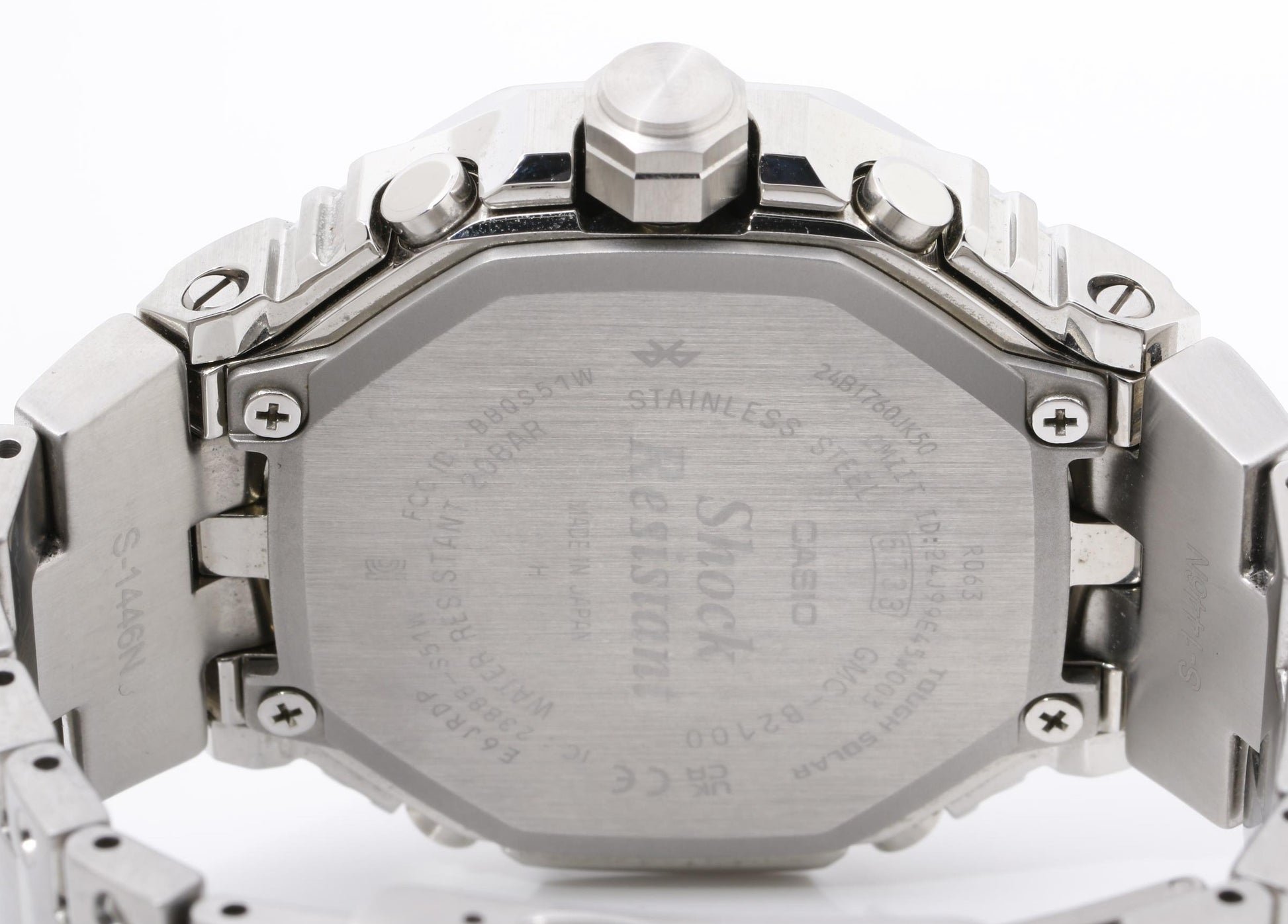 CASIO カシオ 時計 GSHOCK FULL METAL GMCB2100 SERIES GMCB2100D1AJF ブラック シルバー ステンレススチール メンズ アナログ 美品