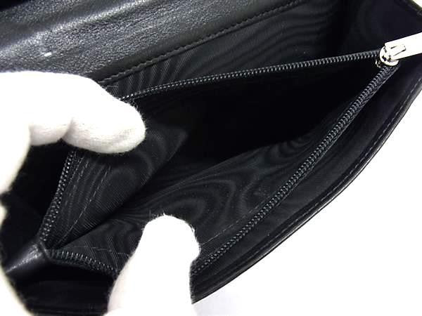 SALVATORE FERRAGAMO フェラガモ 長財布 ガンチーニ IK-22 4633 ブラック系 パテントレザー レディース 二つ折り シルバー金具 美品