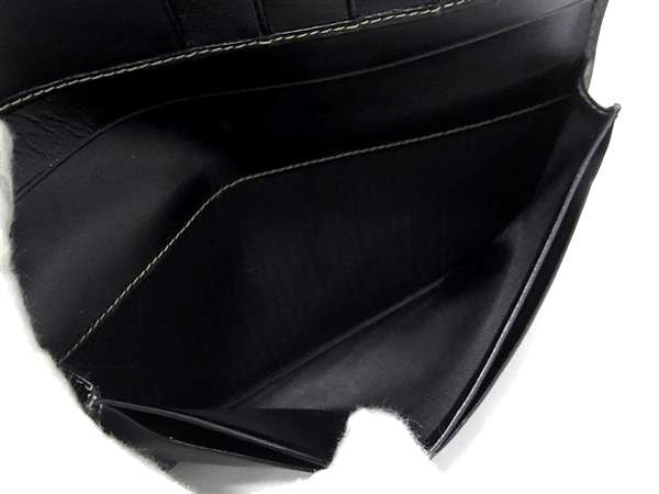 FENDI フェンディ 長財布 ペカン 308030 ブラック系×ブラウン系 PVC メンズ 二つ折り 美品
