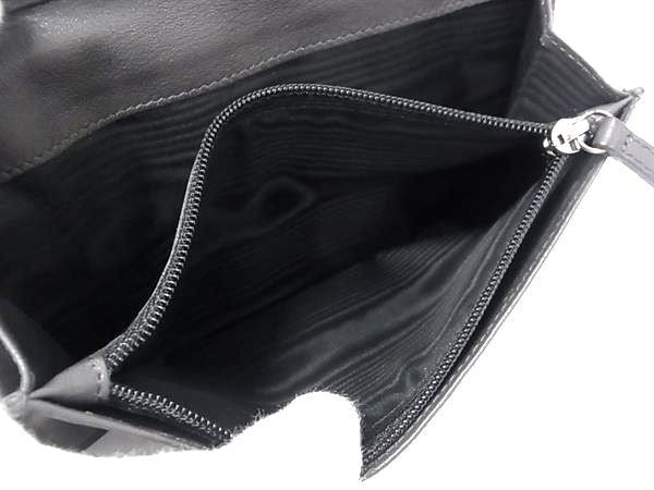 SALVATORE FERRAGAMO フェラガモ 長財布 ガンチーニ IY-66 9413 ブラック系 レザー メンズ 二つ折り 美品