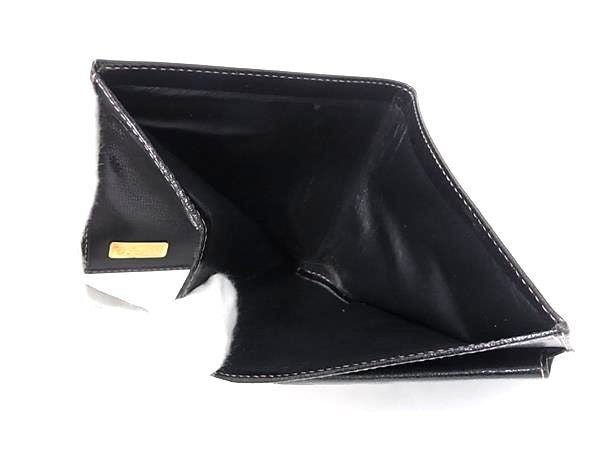 GUCCI グッチ 二つ折り財布 オールドグッチ 034・114・0503 ブラック系 レザー メンズ 美品