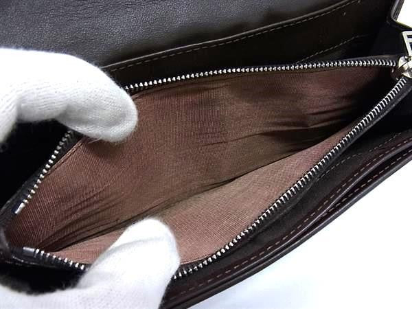 FENDI フェンディ 長財布 ズッカ 2807 30851 99 ブラウン系 キャンバス×レザー メンズ 美品