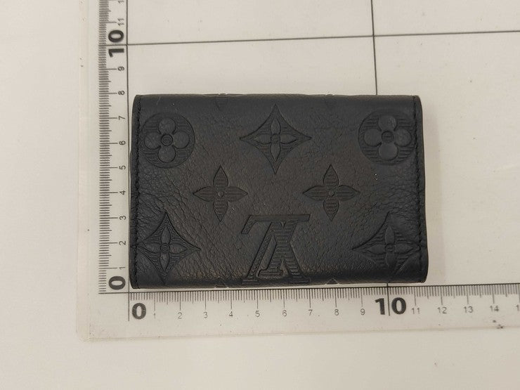 LOUIS VUITTON ルイヴィトン キーケース ミュルティクレ6 M14825 ブラック系 モノグラム シャドウ ユニセックス シルバー金具 美品