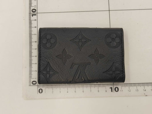 LOUIS VUITTON ルイヴィトン キーケース ミュルティクレ6 M14825 ブラック系 モノグラム シャドウ ユニセックス シルバー金具 美品