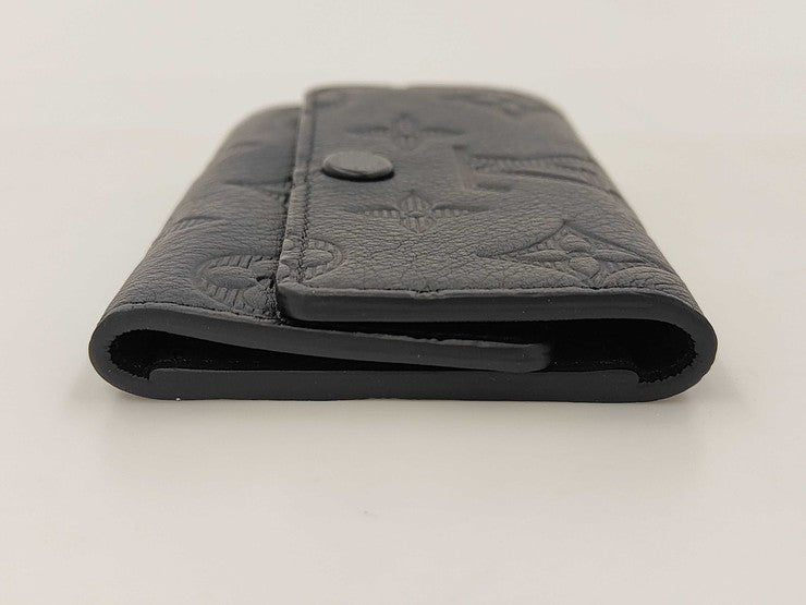 LOUIS VUITTON ルイヴィトン キーケース ミュルティクレ6 M14825 ブラック系 モノグラム シャドウ ユニセックス シルバー金具 美品
