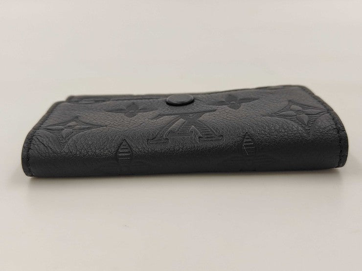 LOUIS VUITTON ルイヴィトン キーケース ミュルティクレ6 M14825 ブラック系 モノグラム シャドウ ユニセックス シルバー金具 美品