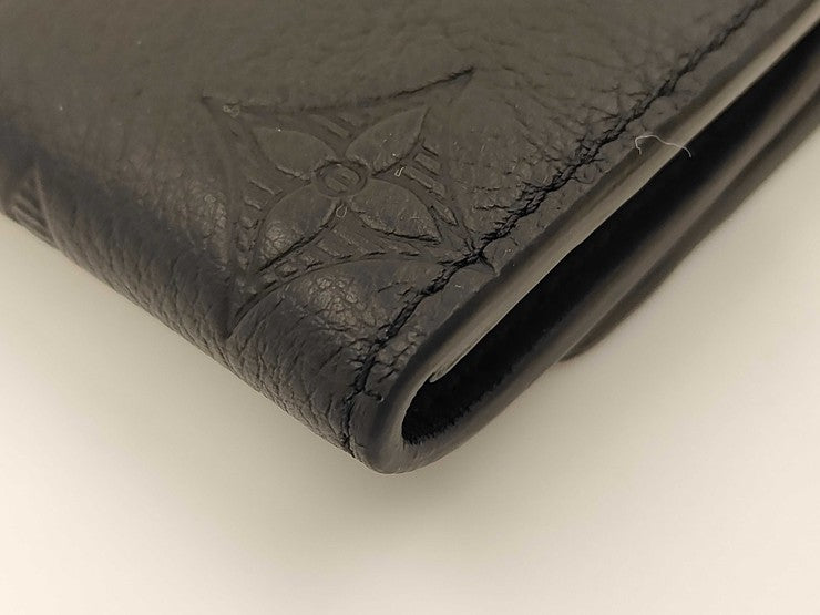 LOUIS VUITTON ルイヴィトン キーケース ミュルティクレ6 M14825 ブラック系 モノグラム シャドウ ユニセックス シルバー金具 美品