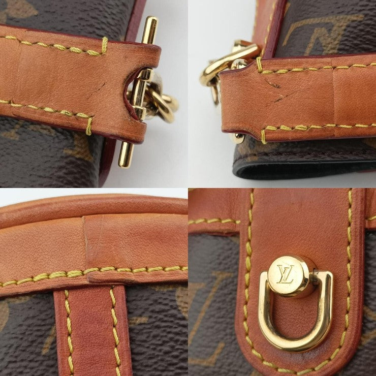 LOUIS VUITTON ルイヴィトン ハンドバッグ ダッフルバッグ M43587 ブラウン系 モノグラム レディース 2WAY ショルダーバッグ ゴールド金具