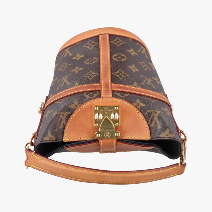 LOUIS VUITTON ルイヴィトン ハンドバッグ ダッフルバッグ M43587 ブラウン系 モノグラム レディース 2WAY ショルダーバッグ ゴールド金具