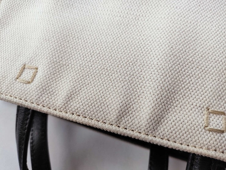 GIVENCHY ジバンシィ ハンドバッグ Gトートミニ ベージュ×ブラック系 キャンバス×レザー レディース 2WAY ショルダーバッグ トートバッグ 美品