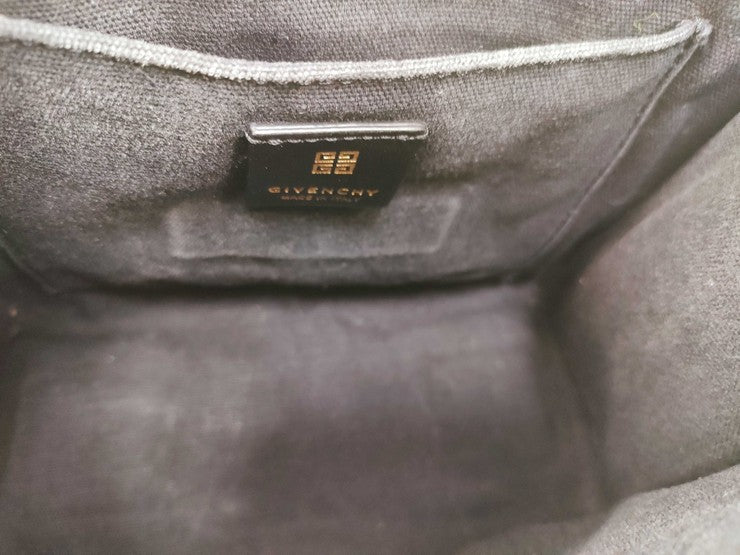 GIVENCHY ジバンシィ ハンドバッグ Gトートミニ ベージュ×ブラック系 キャンバス×レザー レディース 2WAY ショルダーバッグ トートバッグ 美品