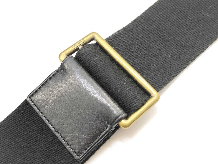 COACH コーチ ショルダーバッグ Bleecker Courier Bag ブリーカー クーリエバッグ 70486 ブラック系 レザー メンズ メッセンジャーバッグ ゴールド金具 美品